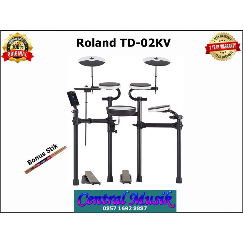 Drum Elektrik Roland TD02KV/TD-02KV/TD 02KV Garansi resmi 1th