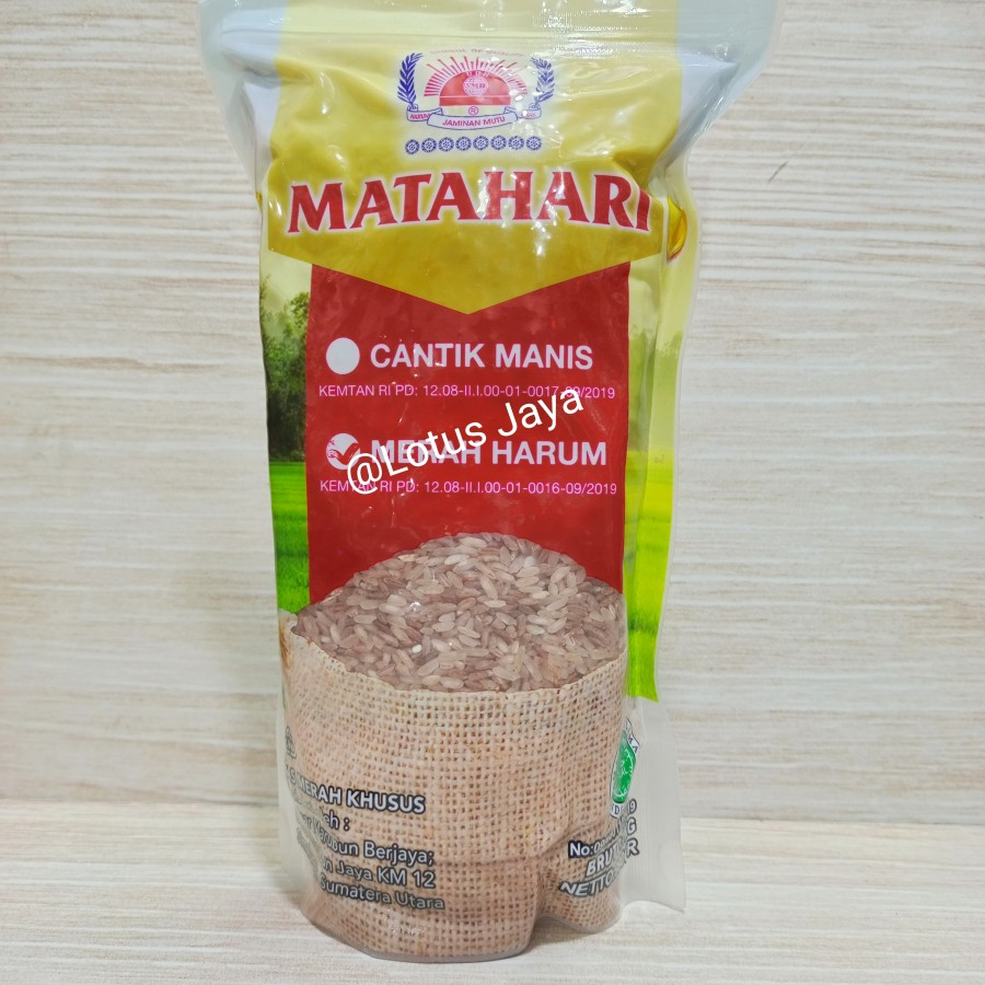 

Beras Merah Harum Cap Matahari 1Kg