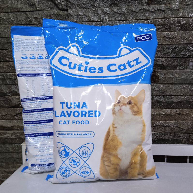 Makanan Kucing Adult  Cuties Catz Tuna 1kg  Freshpack - makanan kucing dewasa cuties catz dry catfoo
