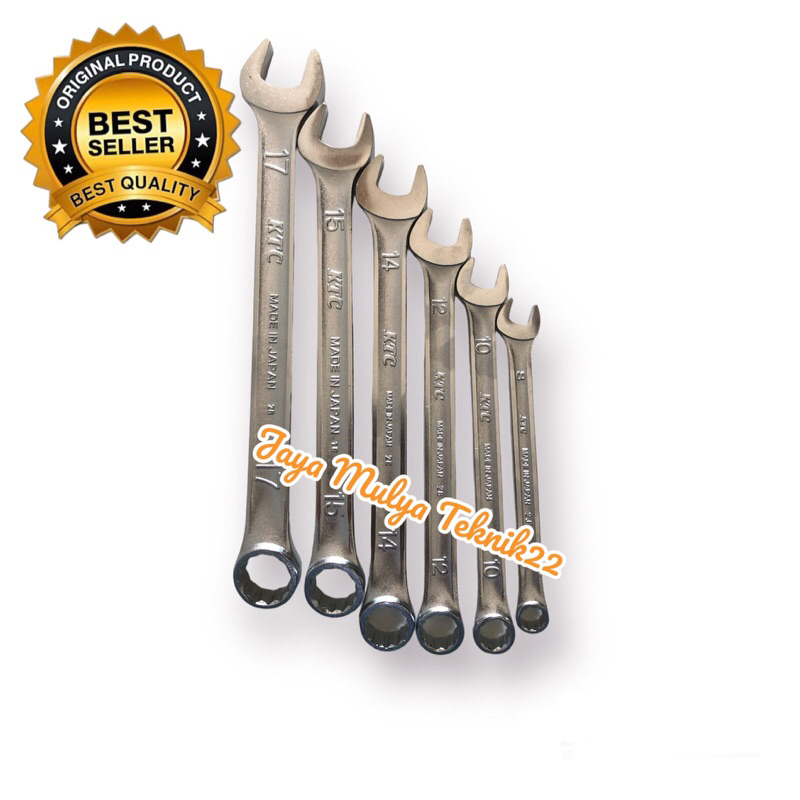 KTC Paket Kunci Ring pas 6 pcs / Kunci ring pas KTC Japan original / Alat bengkel