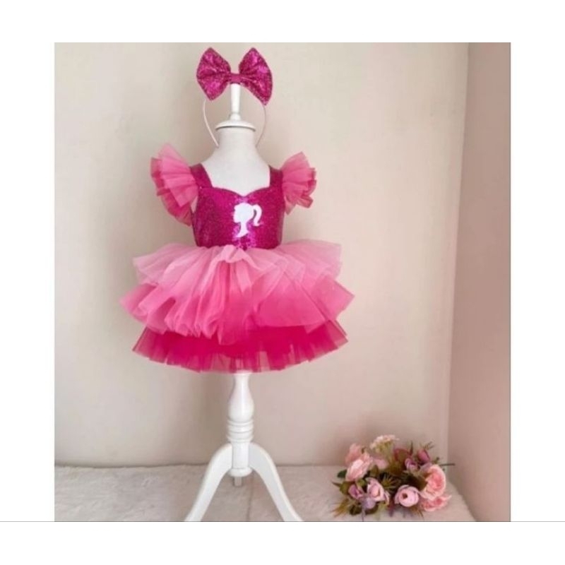 Janayubaby gaun anak Barbie gaun bayi dress anak