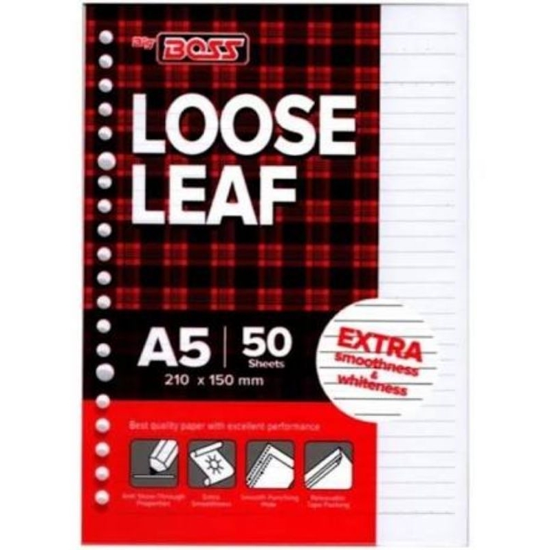 

Kertas Binder A5, 50 Lembar