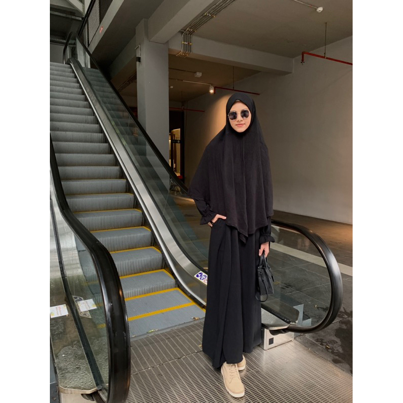Basic one set | yumna khimar & ghia khimar | gamis umroh
