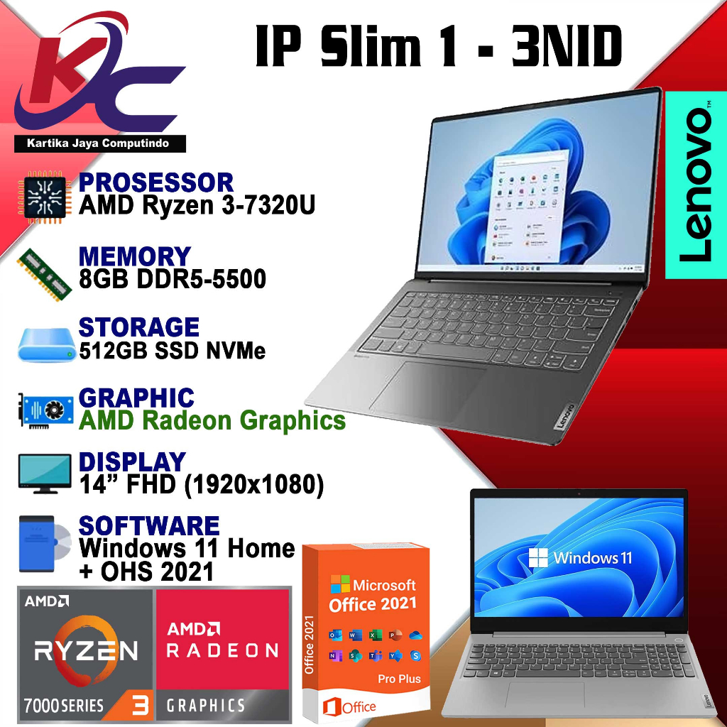 LENOVO IP 1 - 3NID / Ryzen-3