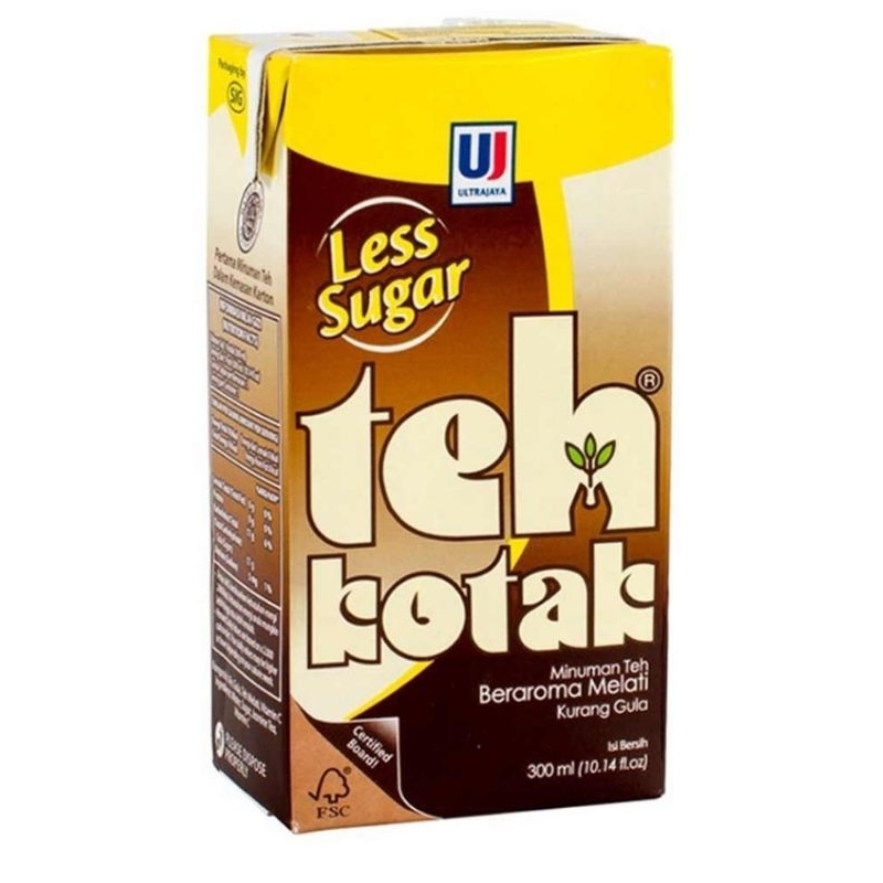 

ultra teh kotak less sugar 300ml