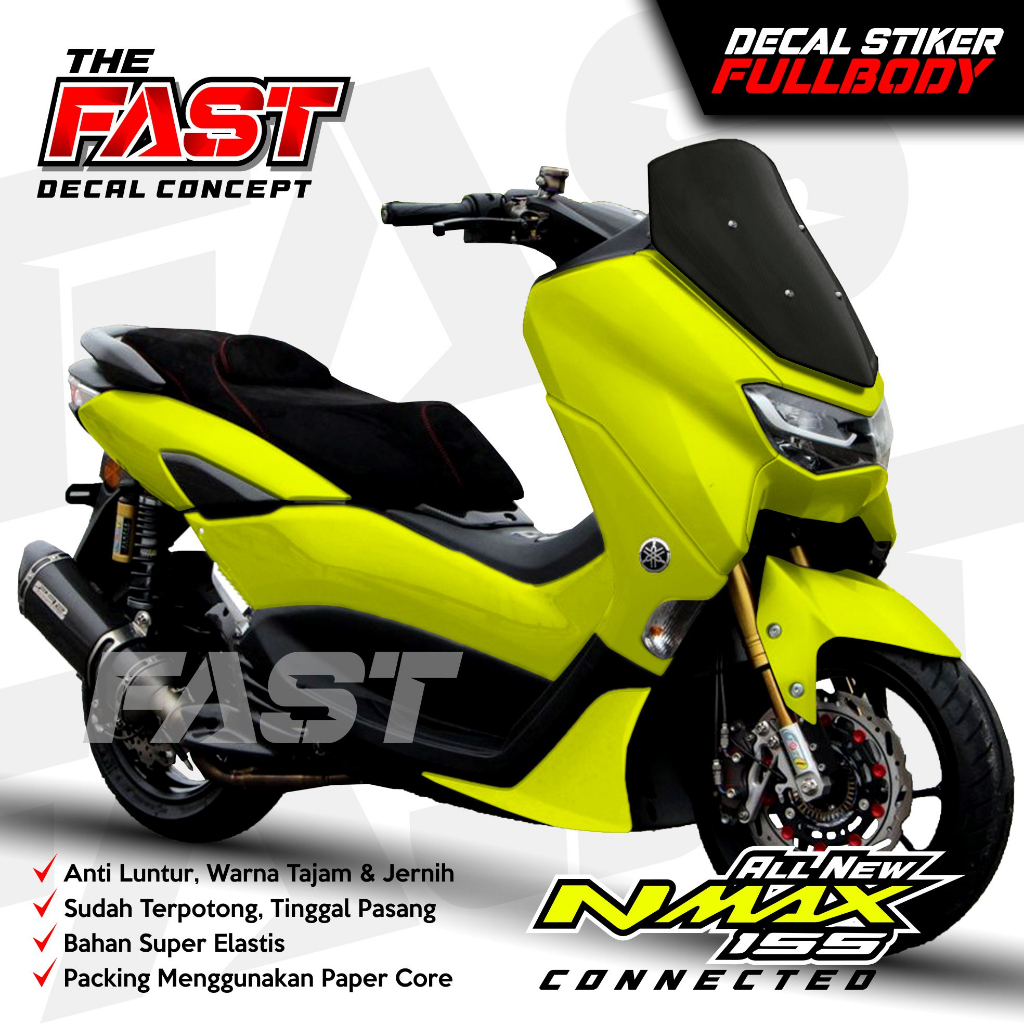 BISA COD Decal Sticker Yamaha Nmax 155 New Fullbody Polos Decal stiker nmax new / stiker nmax full b