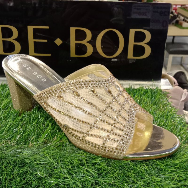 NEW PROMO  SANDAL HEELS PESTA BE.BOB ORIGINAL KEKINIAN MUMER || HEELS WANITA MUMER