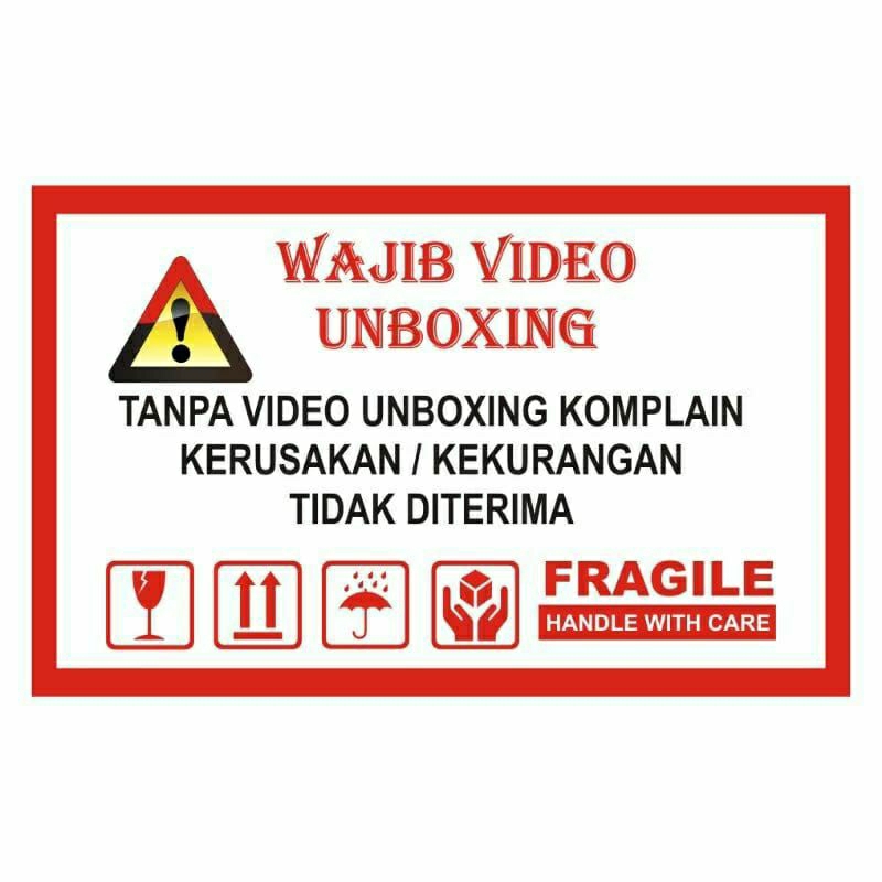 

Stiker Unboxing