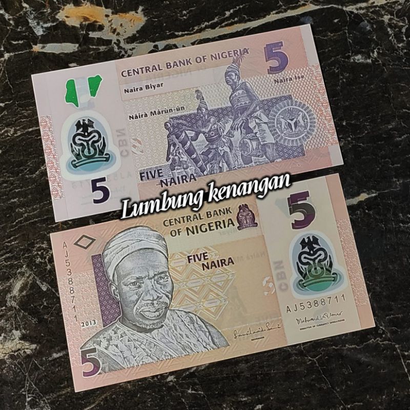 uang asing Nigeria 5 Naira