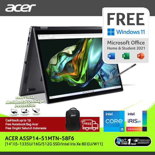 ACER ASPIRE 5 SPIN 14 A5SP14-51MTN-58F6 14