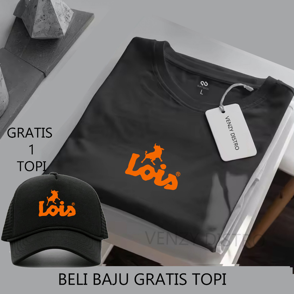 BELI BAJU BONUS TOPI... Kaos Distro Lengan Pendek LS Text Orenge Kaos Pria Dan Wanita Premium Kaos u