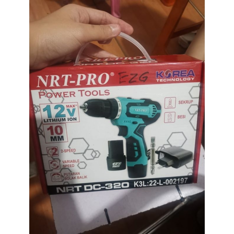 nrt Pro bor batre bor baterai 10mm 12 volt