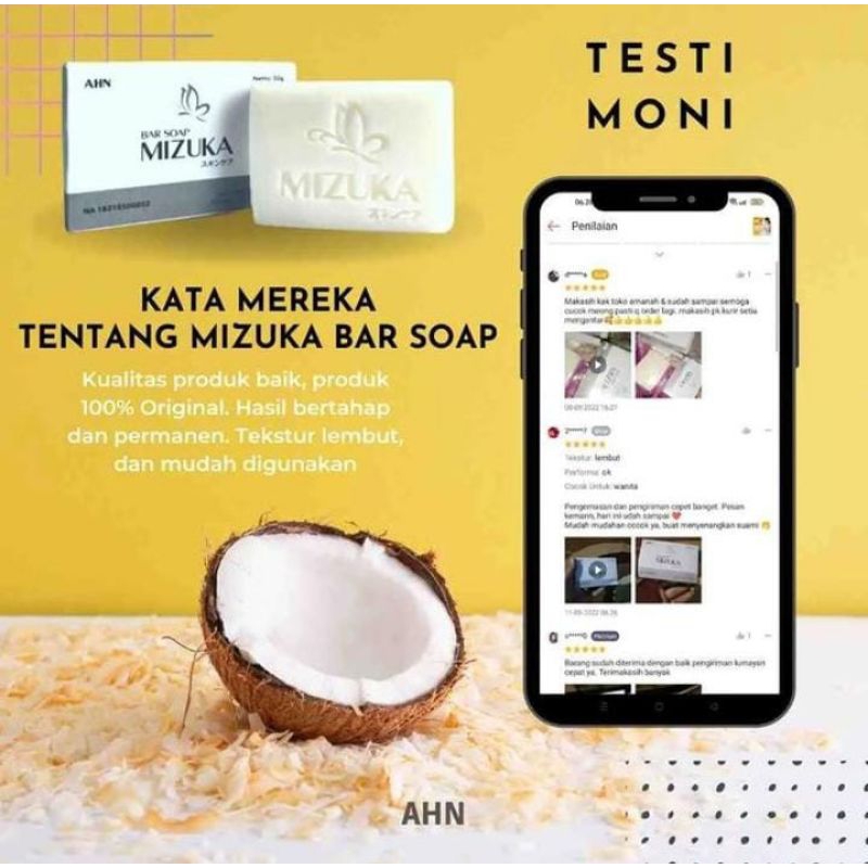 MIZUKA BAR SOAP2- SABUN MIZUKA PERAWATAN BUAH DADA KRIM CREAM -LACOCO-BIG BREAST-VIOLLA-PEMUTIH SELU