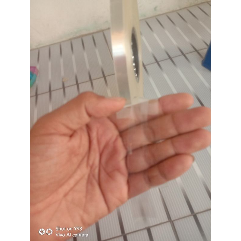 Mika Sendaren Sawangan Warna BENING tebal 0,075 lebar 15mm dan 18mm dan 2cm