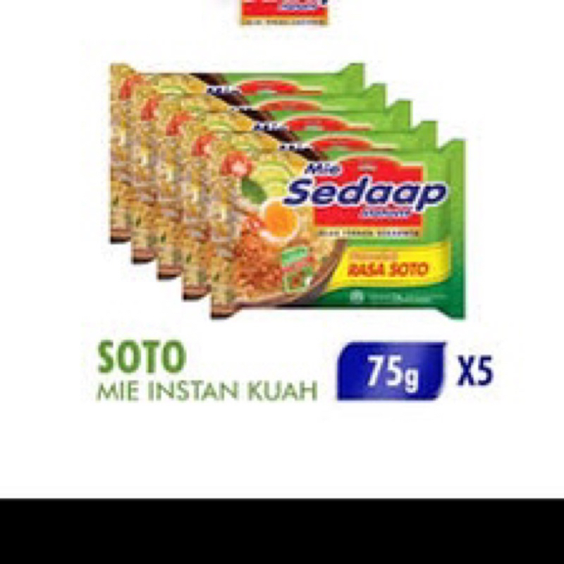 

sedaap soto isi 5pcs mie kuah
