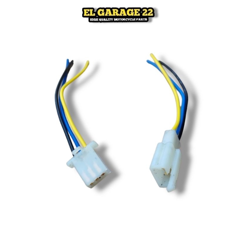 Kabel soket sambungan kabel body lampu 3 pin motor mobil male female