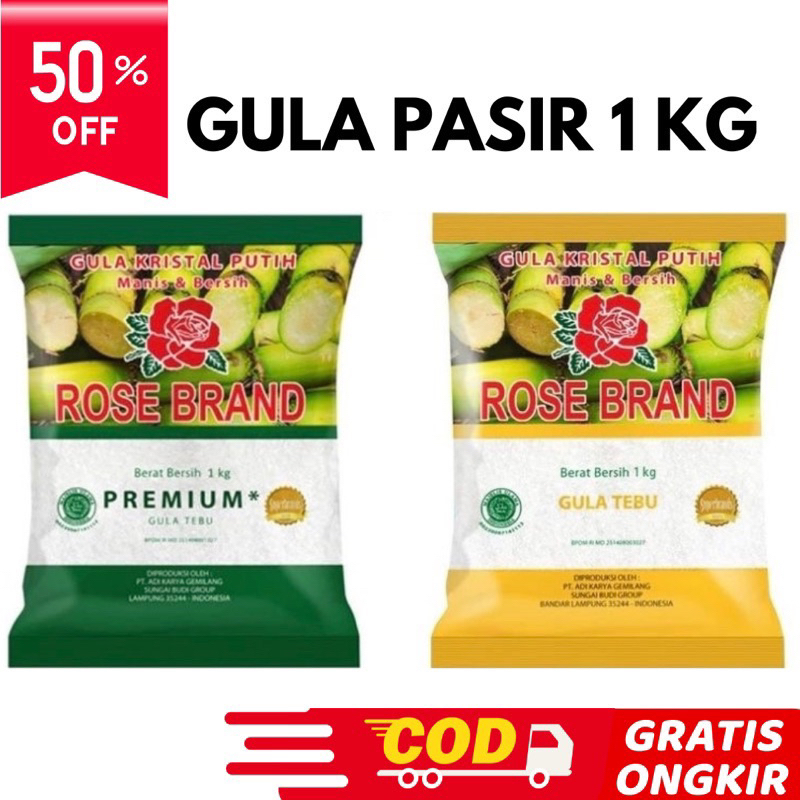 

[Diskon 50%] Gula Rosebrand 1kg