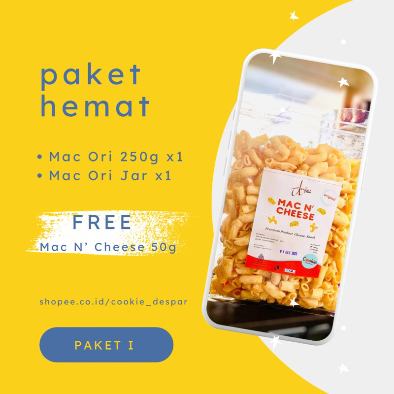 

DESPAR COOKIES-MAC N’ CHEESE PAKET HEMAT I