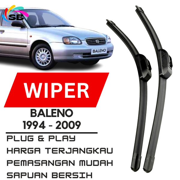 RB Wiper Baleno 97 Wiper Baleno 2000 Wiper Baleno 2001 Wiper Baleno Old 1994 - 2009 Frameless Depan