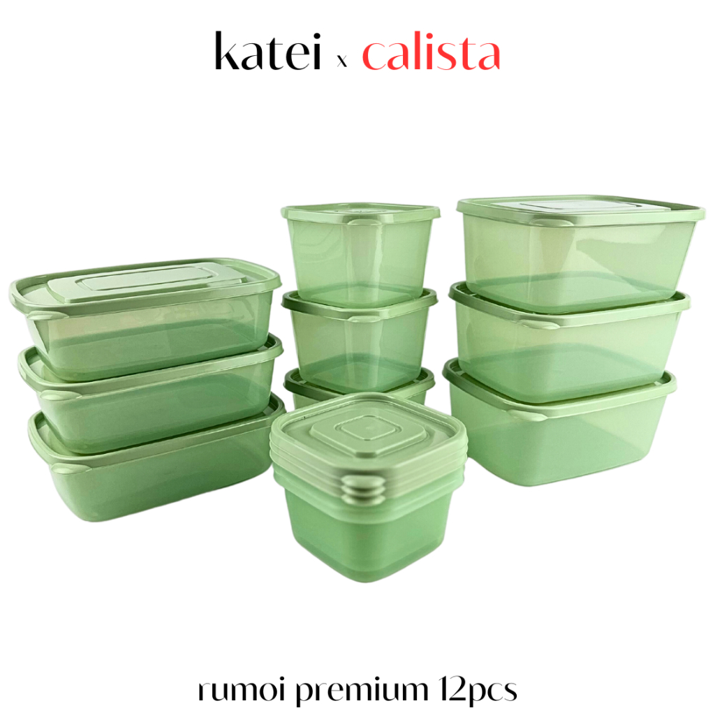 FOOD CONTAINER TOPLES BENING KOTAK CALISTA RUMOI SEALWARE 1 SET ISI 12PCS - TEMPAT WADAH PENYIMPANAN