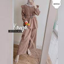 Vente Daily Setelan One Set Wanita Kekinian Ootd Outfit Kondangan