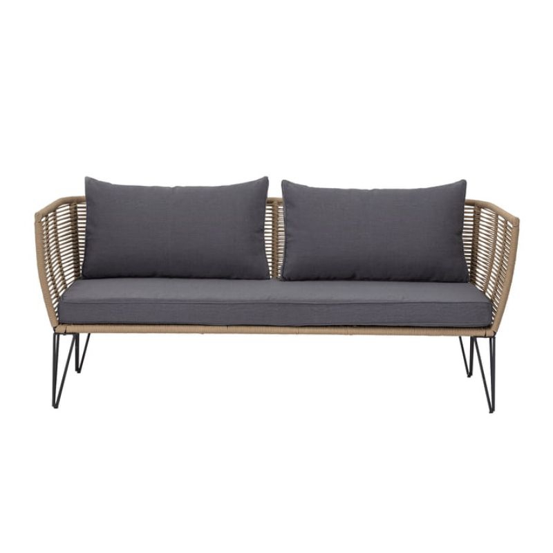 sofa dengan anyaman ratan sofa besi Rotan sofa bar sofa taman sofa outdoor best