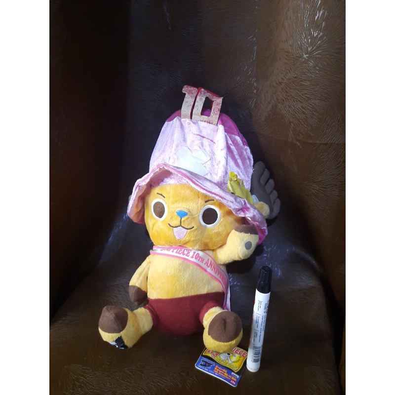 Boneka Chopper Original Topi Pink dan Coklat