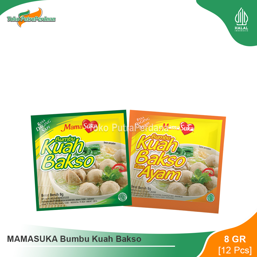 

MAMASUKA Bumbu Kuah Bakso 8gr (12 Pcs)