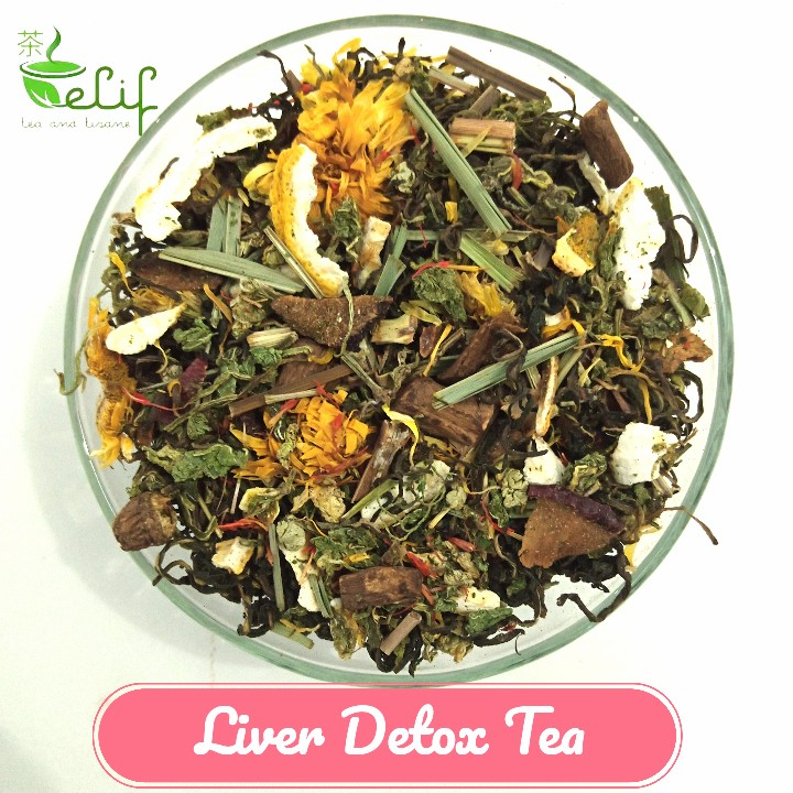 

ELIF TEA Bulk Pack Liver Detox Tea : Dandelion root & leaf, Nettle, Lotus leaf, etc