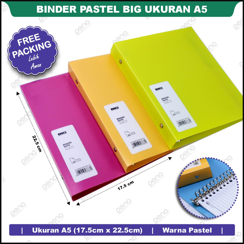 

Binder Pastel BIG A5 - BN-101