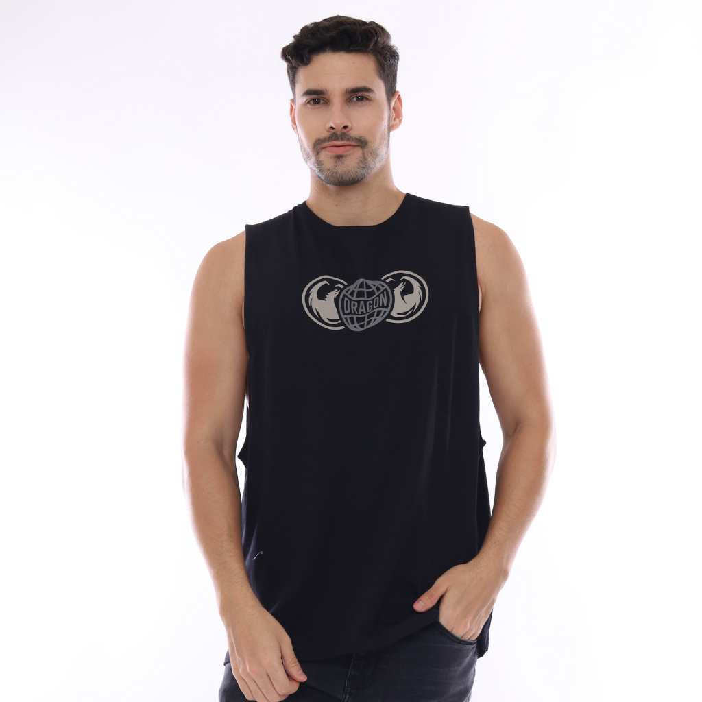 Dragon Kaos Singlet Pria Cartel Planet Surf
