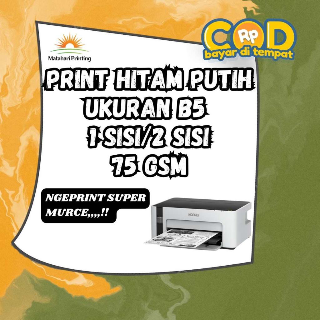 

Jasa Print B5 | Print Online B5 Hitam Putih | Ctak Makalah B5