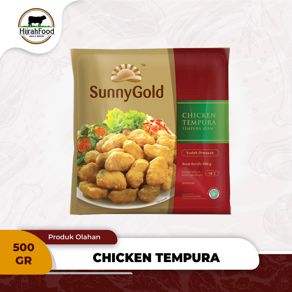 

Sunny Gold Chicken Tempura Olahan Tempura Ayam Original 500gr