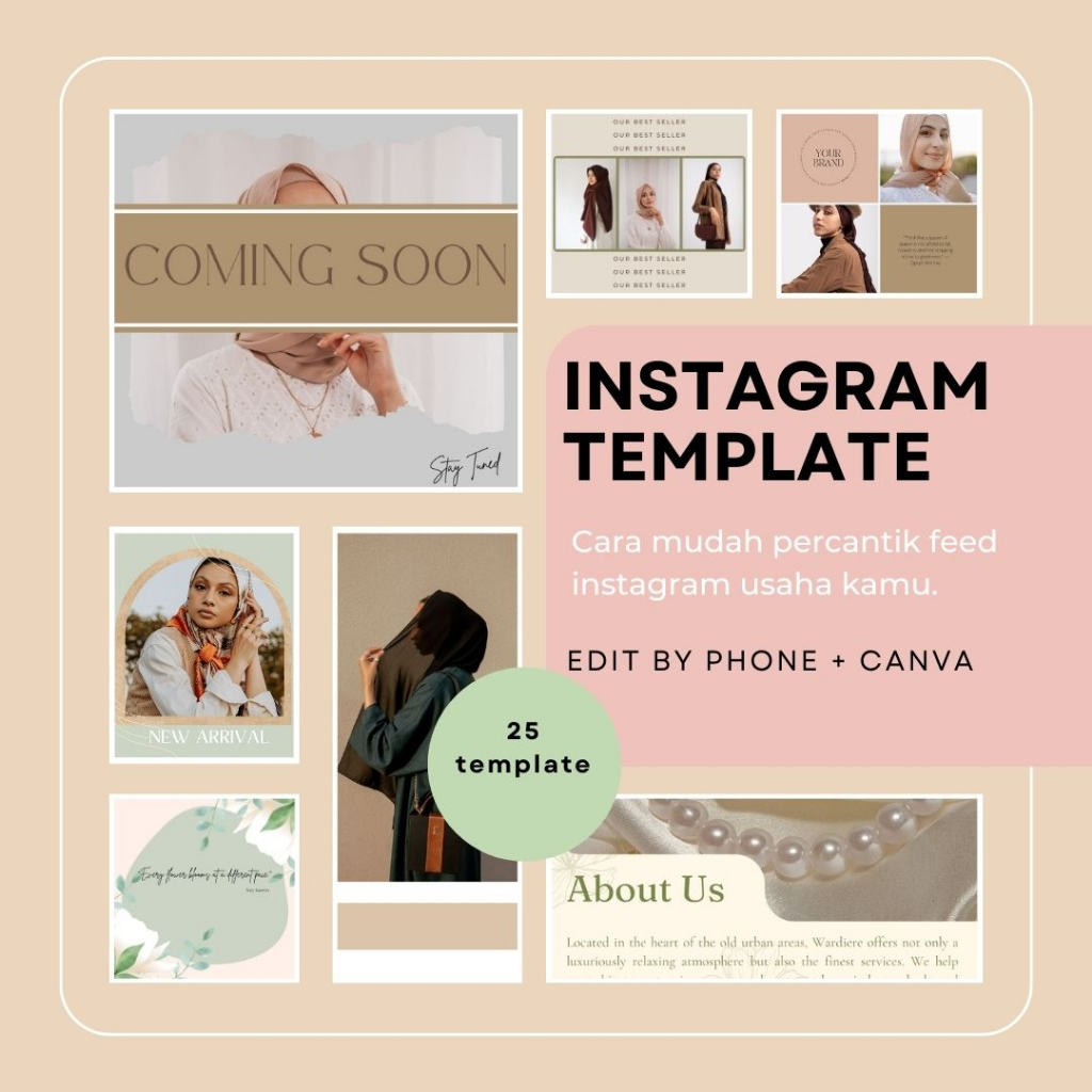 TEMPLATE FEED INSTAGRAM (ELEGANT THEME)