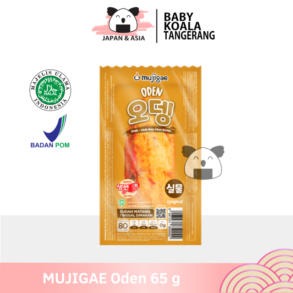 

MUJIGAE Oden Fish Cake 65 g Halal | Otak Otak Ikan Khas Korea,,\\\