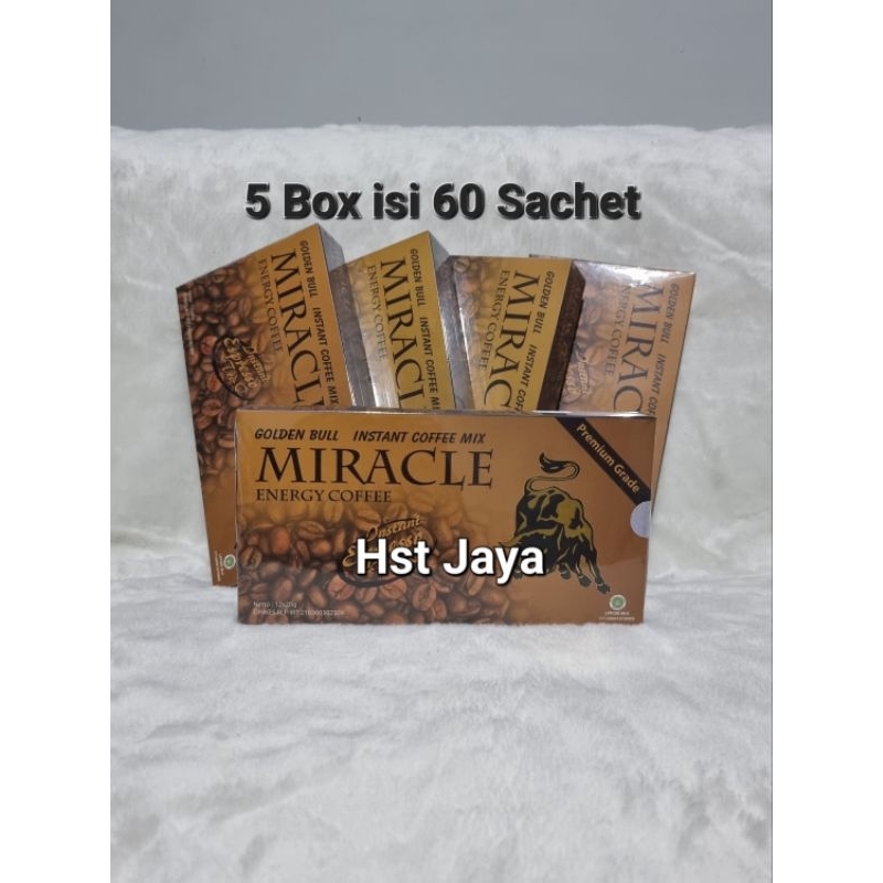 

DISTRIBUTOR MIRACLE COFFEE ORIGINAL. 5 Box isi 60 Sachet