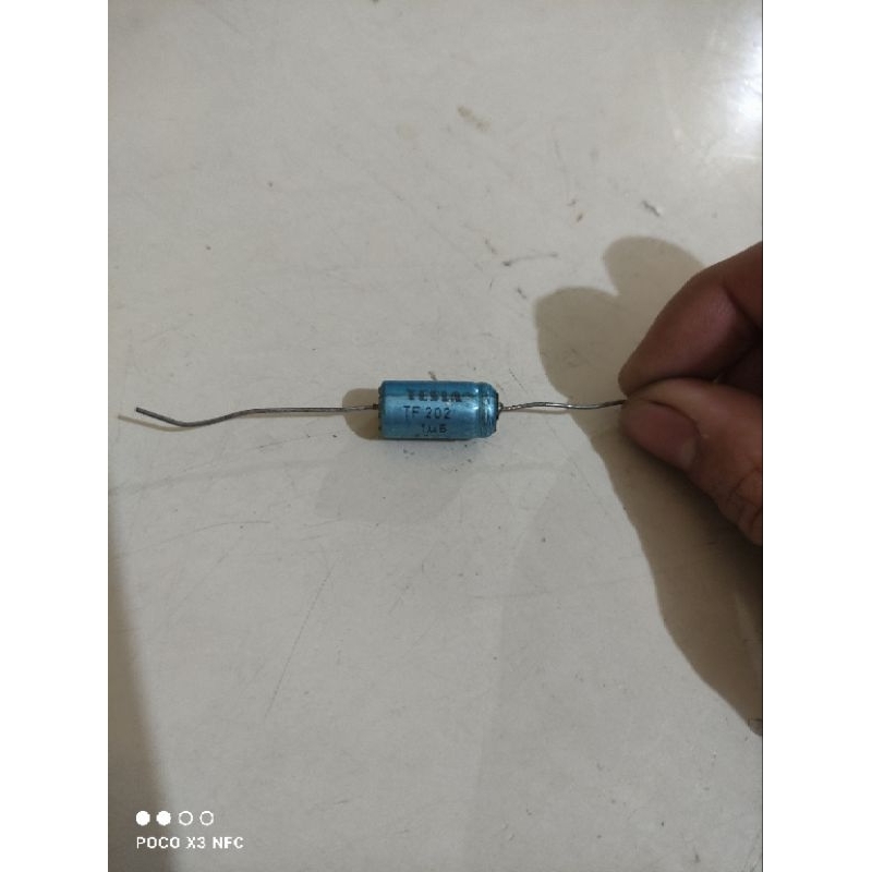 kapasitor nonpolar non polar 1.5 1,5 uf tesla