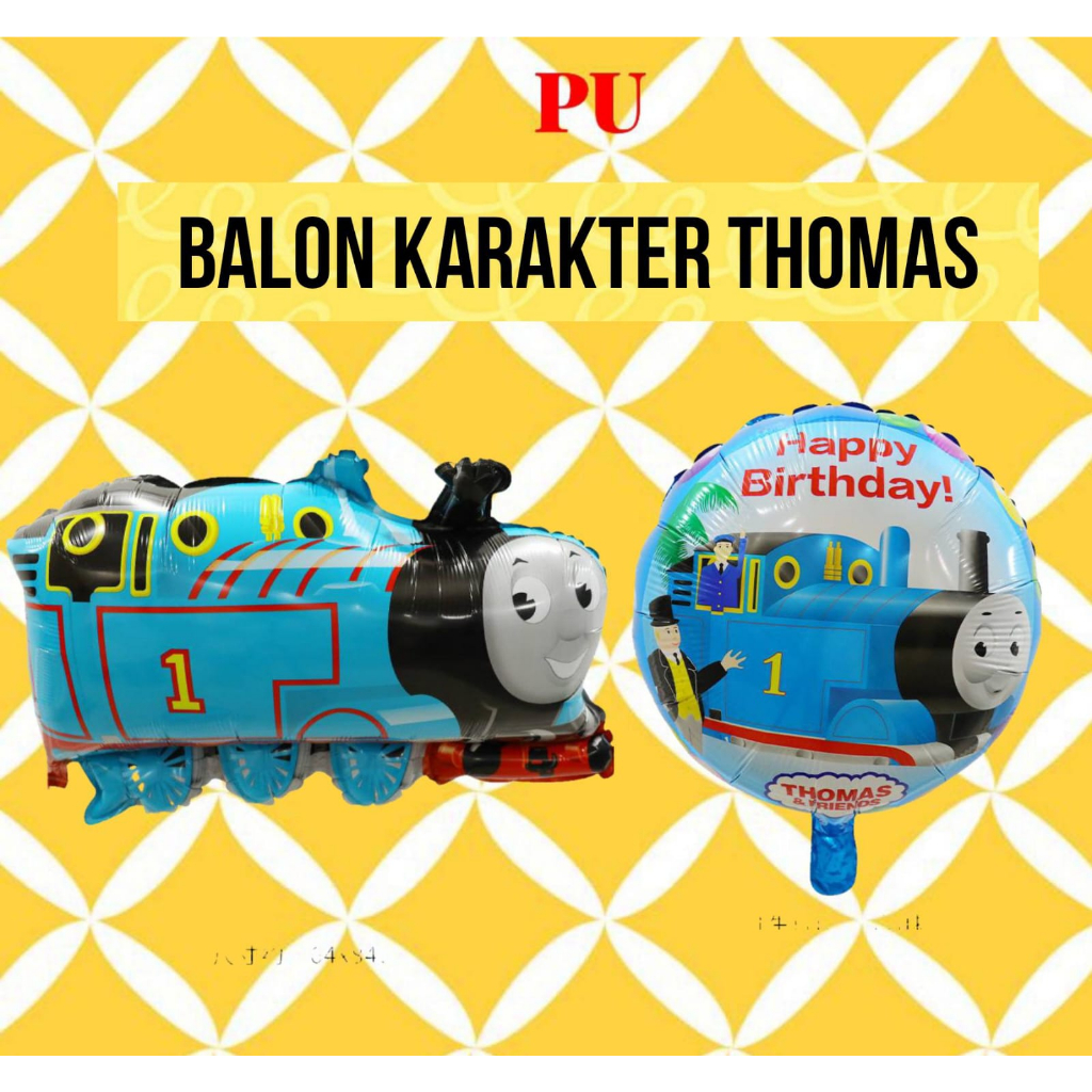 Balon THOMAS / Balon Foil Thomas Train Kereta Api