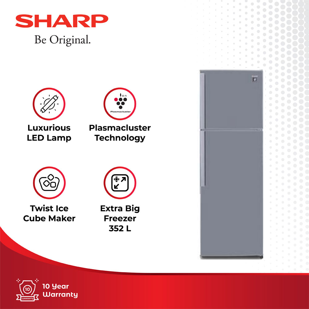 Sharp Kulkas 2 Pintu SJ-420GP-SD / SJ420GPSD / SJ 420 GPSD / 420GPSD