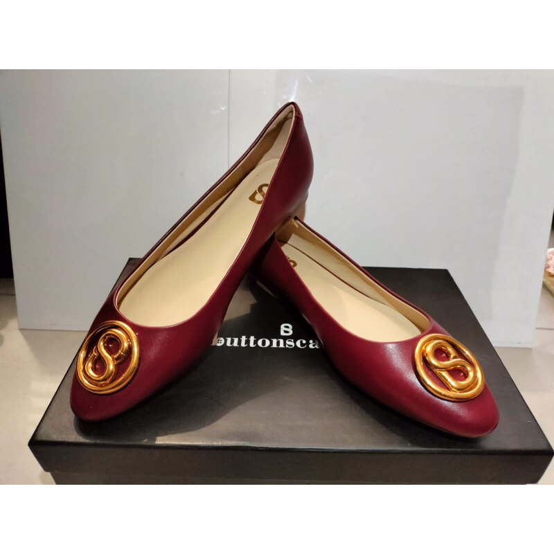 BUTTONSCARVES ELAN SHOES- maroon (37)