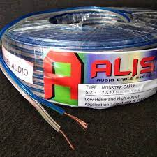 kabel serabut / Kabel listrik Transparan ukuran 2×30 / Kabel Audio / kabel Rambut / kabel listrik bo