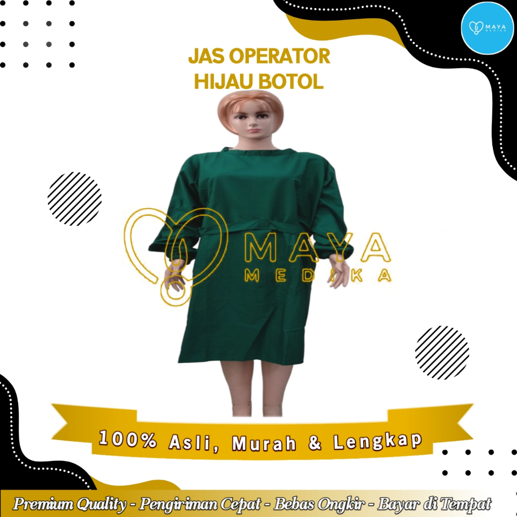 Jas Operator Hijau Botol