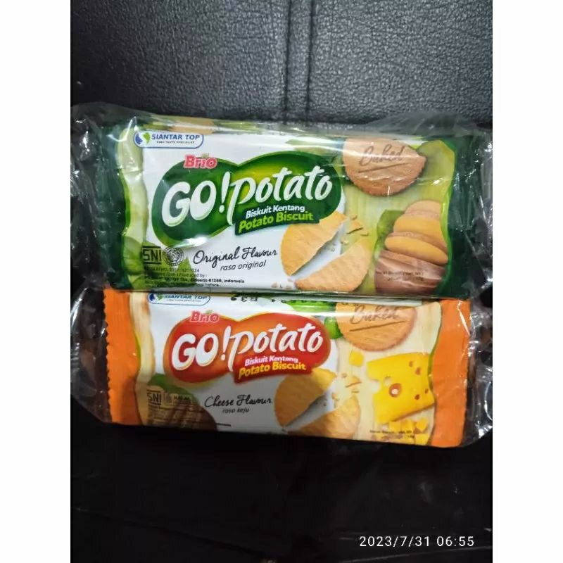 

Go Potato original dan keju (Rencengan) Biskuit Kentang Enak dan Murah