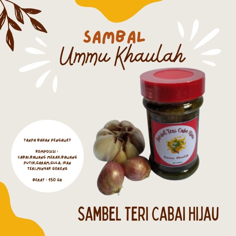 

Sambal teri cabai hijau