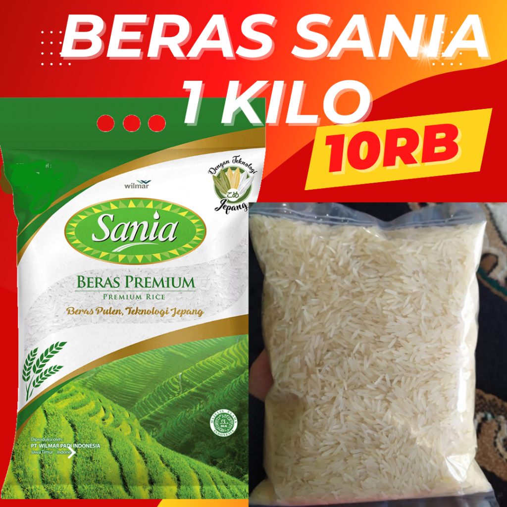 

BERAS PREMIUN SANIA 1KG (repack)