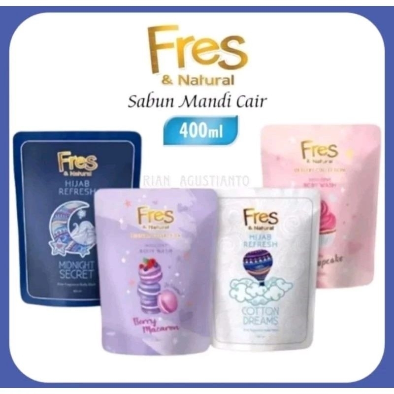 body wash Fres and Natural 450ml / sabun mandi cair / fresh and natural