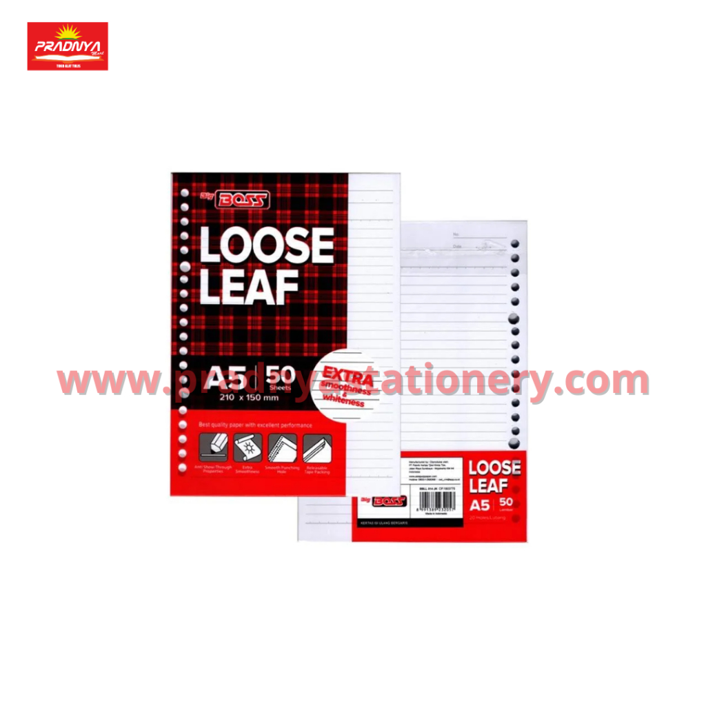 

LOOSE LEAF/KERTAS BINDER A5 50/100 LEMBAR (PACK)