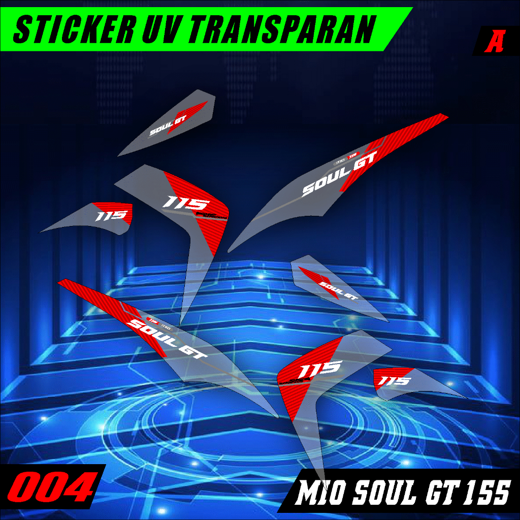 Stiker Transparan Mio Soul GT 115 | Stiker Striping Variasi Mio Soul GT Transparan 004