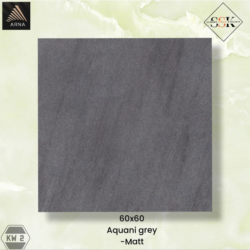 Granit lantai carpot 60x60 aquani dark grey matt arna eco/2