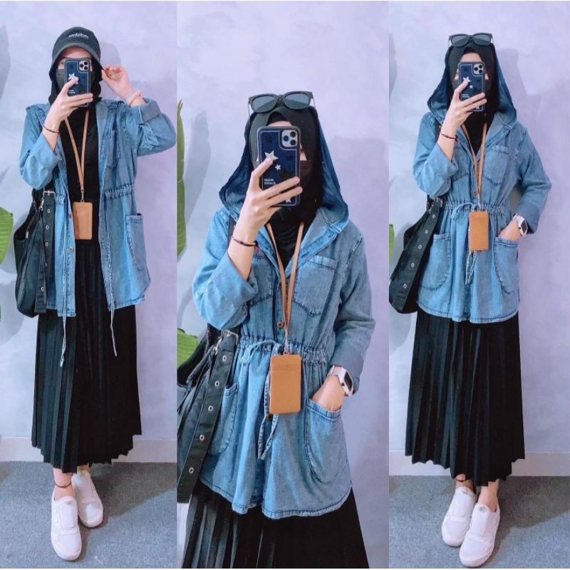 Parka Hoodie Jeans,jaket jeans